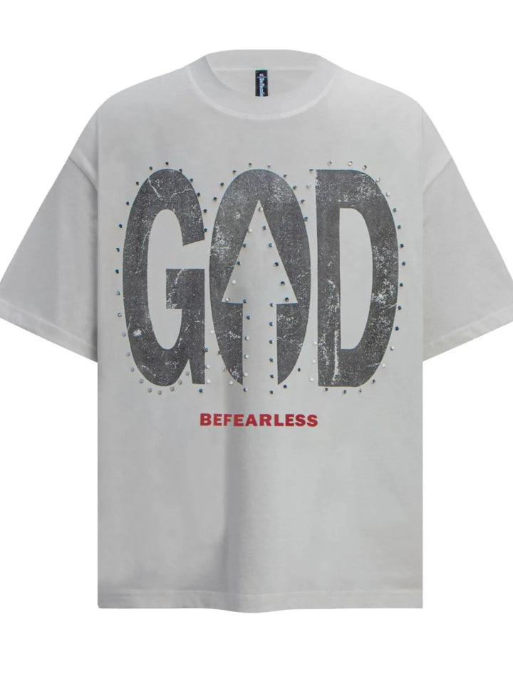 Men's Oversized Letter Graphic T-Shirt - White - S - fb8b2fff - d914 - 4ff3 - 8822 - 106ebdfc9424 - Max - Origin - Tatoo Tee