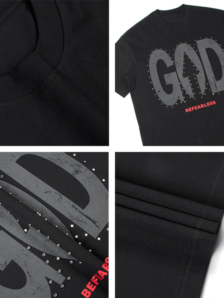 Men's Oversized Letter Graphic T-Shirt - White - S - acab0a74ac9c466682965486936240a2 - Max - Origin - Tatoo Tee