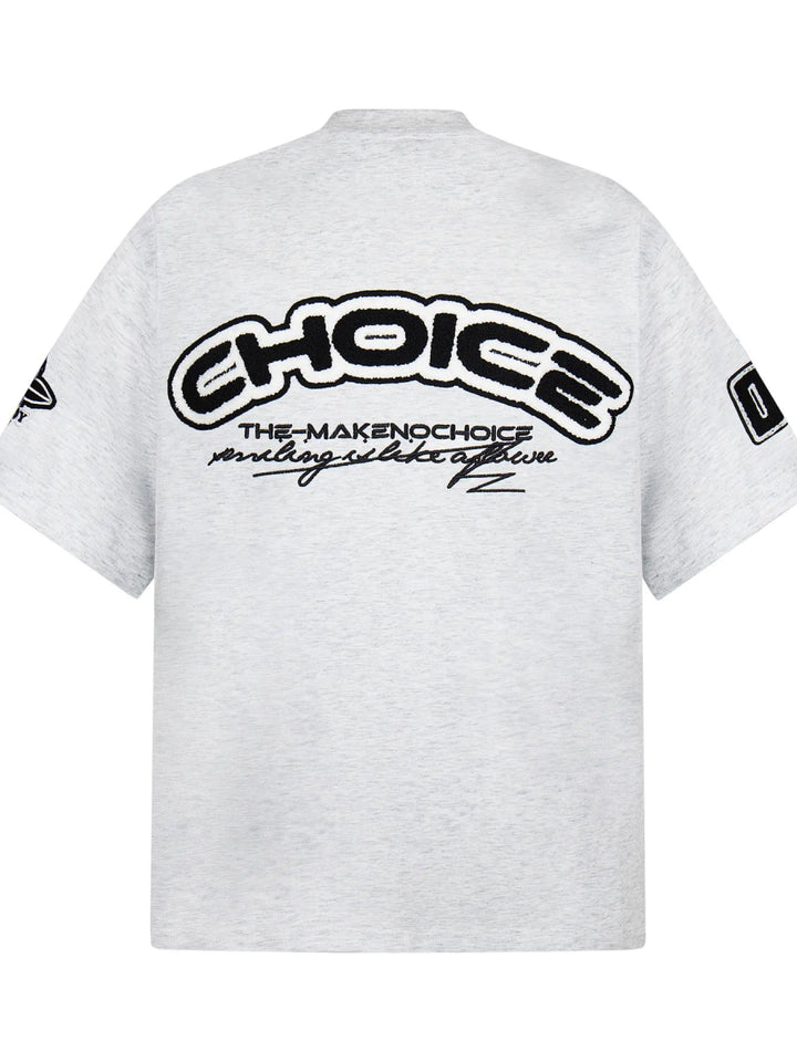 Men's Oversized Letter Short Sleeve T-Shirt - Flower Gray - M - d05e6be349714f73b92c4cac3183a0bf - Max - Origin - Tatoo Tee