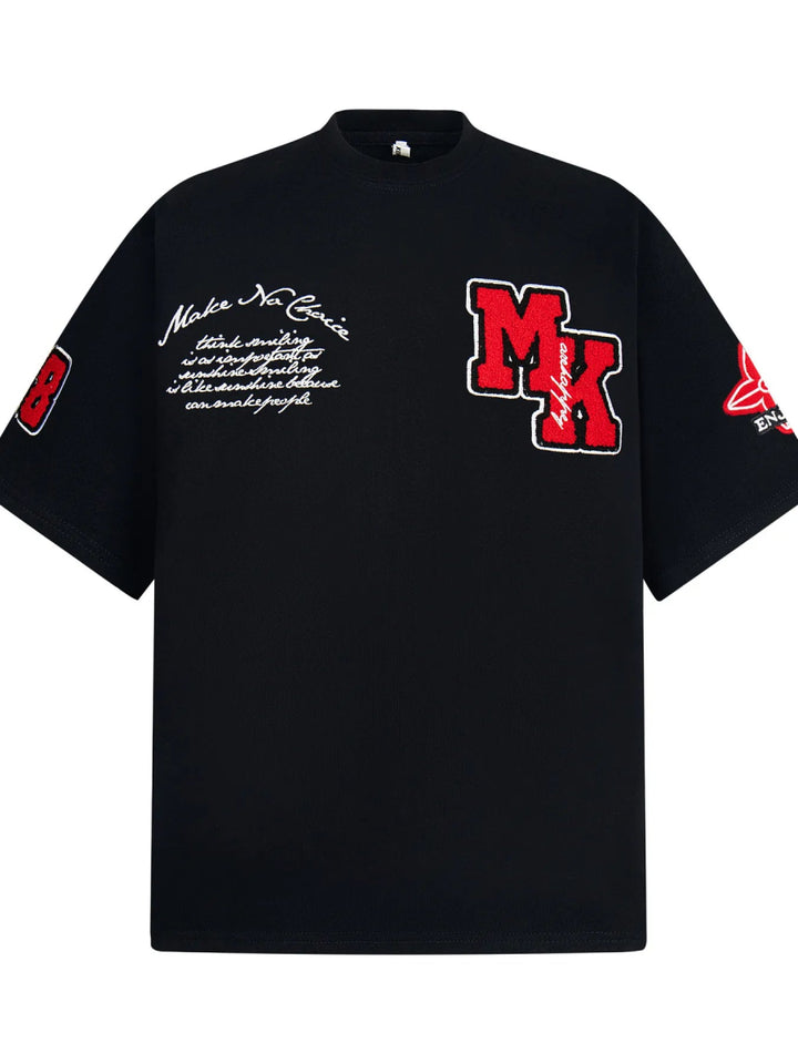 Men's Oversized Letter Short Sleeve T-Shirt - Flower Gray - M - 9cc88f06fd734094b022074869478fde - Max - Origin - Tatoo Tee