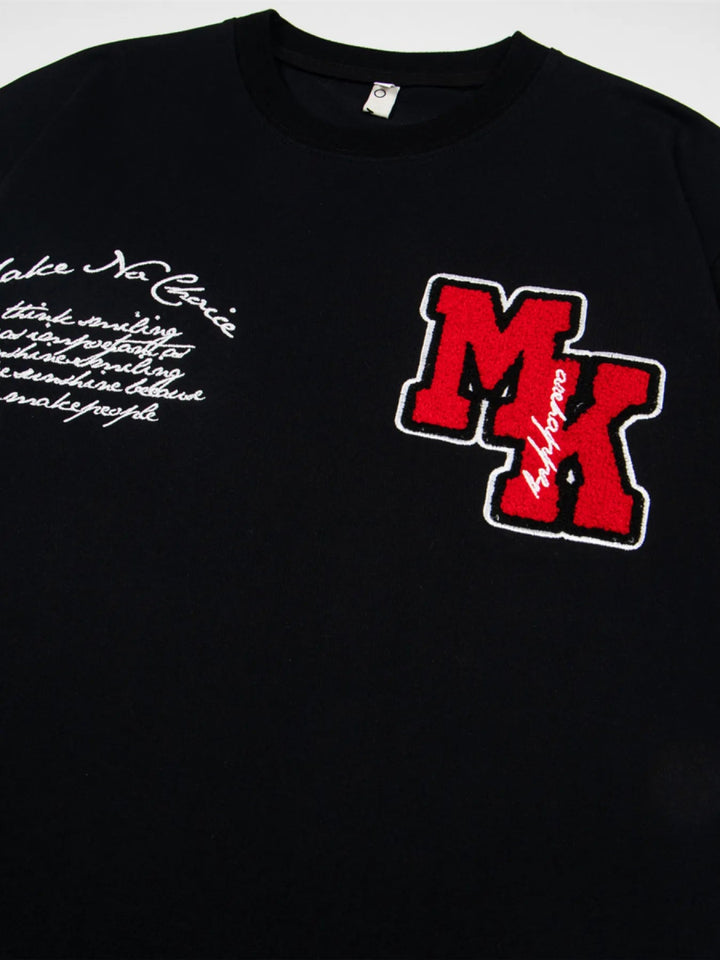 Men's Oversized Letter Short Sleeve T-Shirt - Yellow - M - 18b5bf4c5ed044b7af810dc2f3a5efb2 - Max - Origin - Tatoo Tee