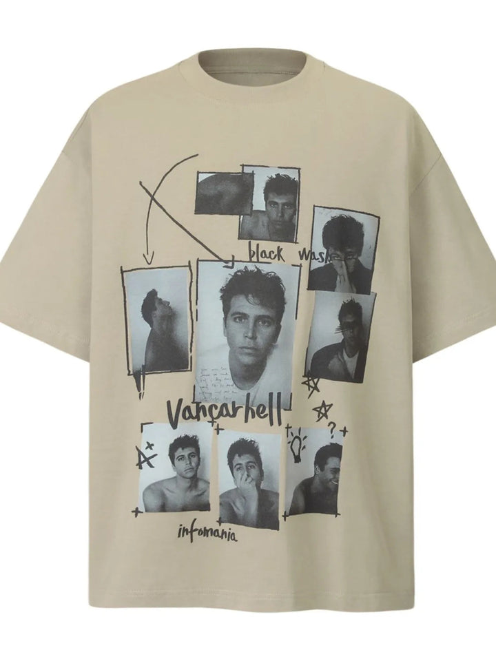 Men's Oversized Photo Short Sleeve T-Shirt - Apricot - M - 35c03eb9 - 8bba - 4166 - ae38 - 9322feef0445 - Max - Origin - Tatoo Tee