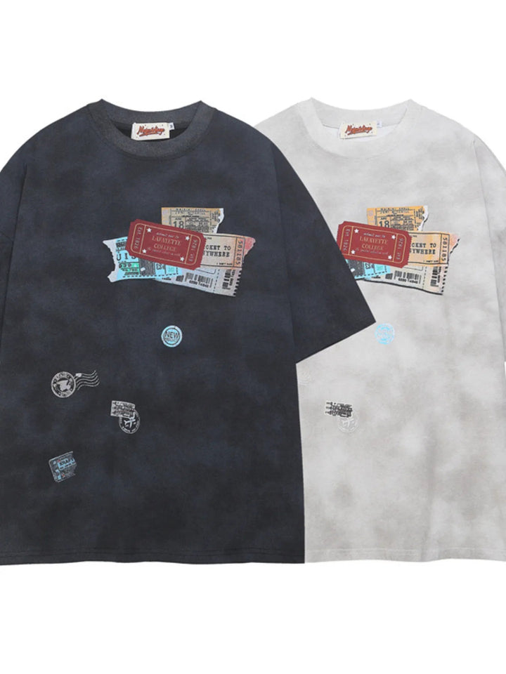 Men's Oversized Round Neck T-Shirt - Gray - S - 1ad9c9f1b3d646f4b523e49604493781 - Max - Origin - Tatoo Tee