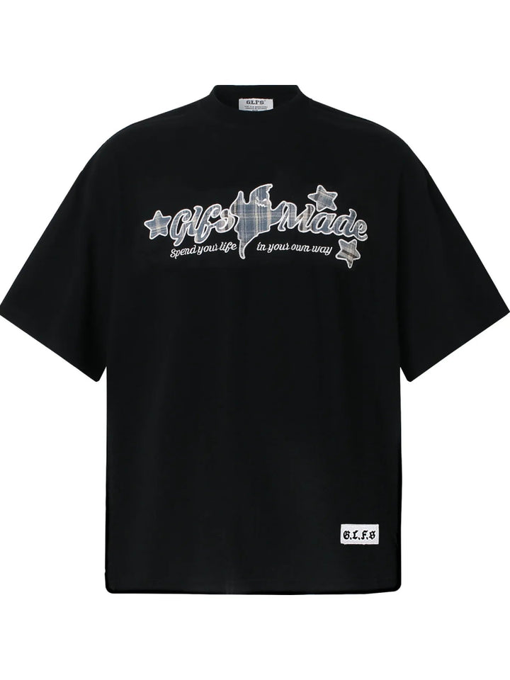 Men's Oversized Short Sleeve T-Shirt - Black - M - 69638a433fa3486686f125c18110f56d - Max - Origin - Tatoo Tee