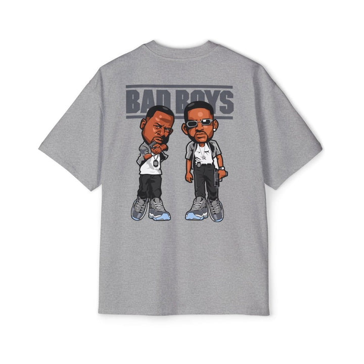 Men's Oversized Tee - 'Bad Boys' Graphic Shirt for Casual Style - S - Athletic Heather - Men's Oversized Tee - 'Bad Boys' Graphic Shirt for Casual Style - Tatoo Tee