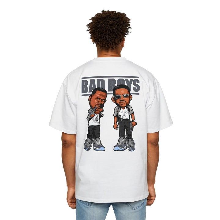 Men's Oversized Tee - 'Bad Boys' Graphic Shirt for Casual Style - S - Athletic Heather - Men's Oversized Tee - 'Bad Boys' Graphic Shirt for Casual Style - Tatoo Tee