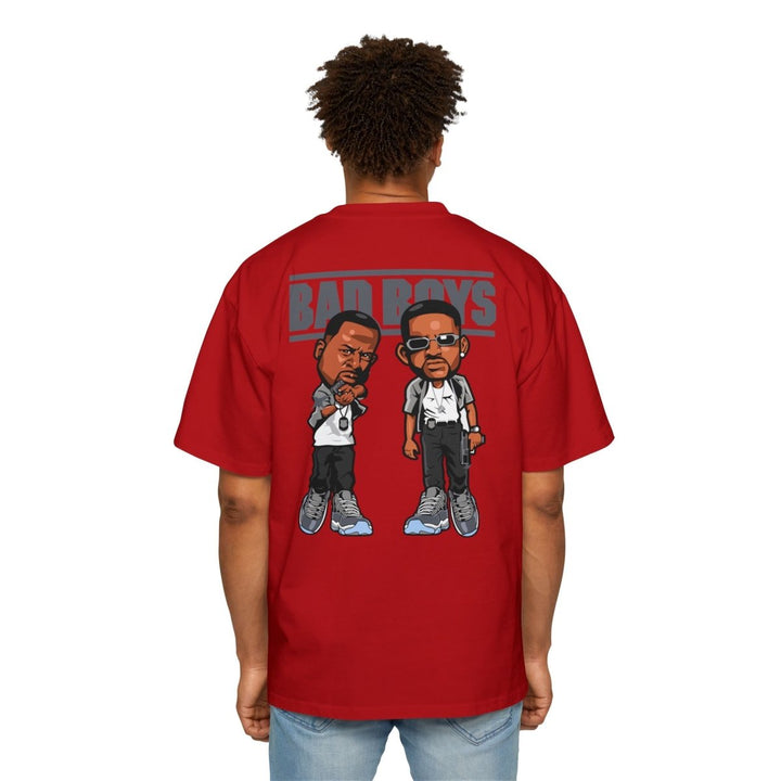 Men's Oversized Tee - 'Bad Boys' Graphic Shirt for Casual Style - S - Athletic Heather - Men's Oversized Tee - 'Bad Boys' Graphic Shirt for Casual Style - Tatoo Tee