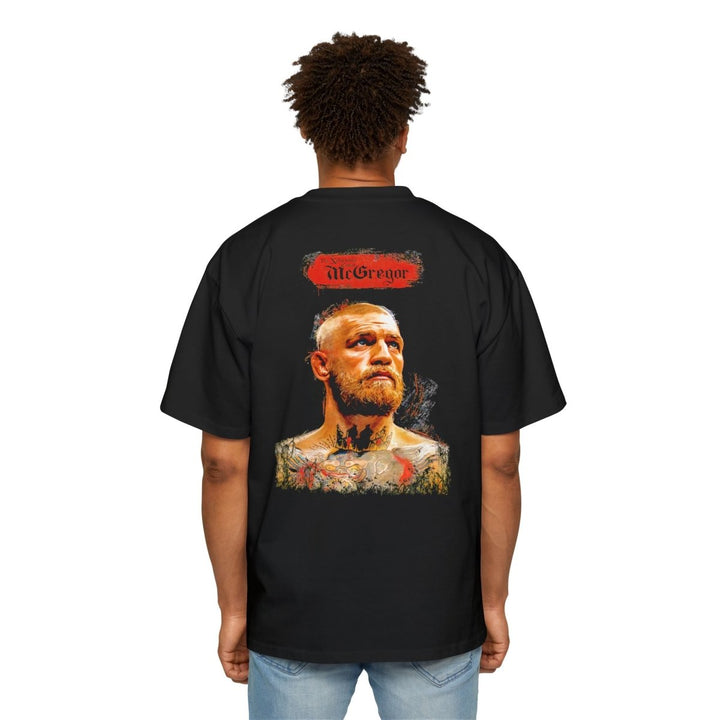 Men's Oversized Tee - Conor McGregor Graphic Tee, Bold Streetwear Style - S - Black - Men's Oversized Tee - Conor McGregor Graphic Tee, Bold Streetwear Style - Tatoo Tee