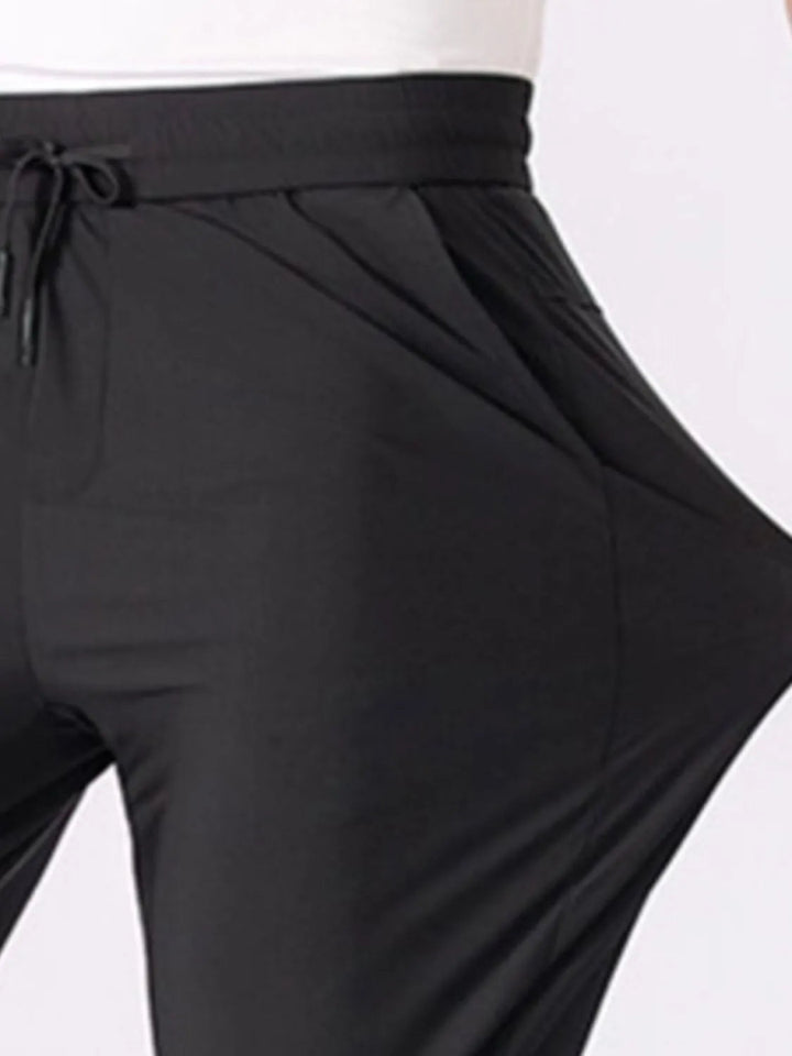 Men's Plus Size Drawstring Casual Pants - Black - M - 33e81882 - dd42 - 4dfe - 9d3d - e5c157cfdc49 - Max - Origin - Tatoo Tee