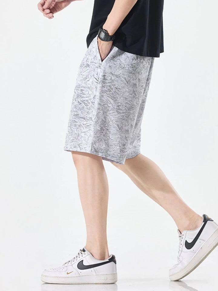 Men's Plus Size Drawstring Loose Fit Shorts - Cream White - M - 4f2b7d4b - 2de0 - 41a5 - 8681 - daa2674ce6d6 - Max - Origin - Tatoo Tee