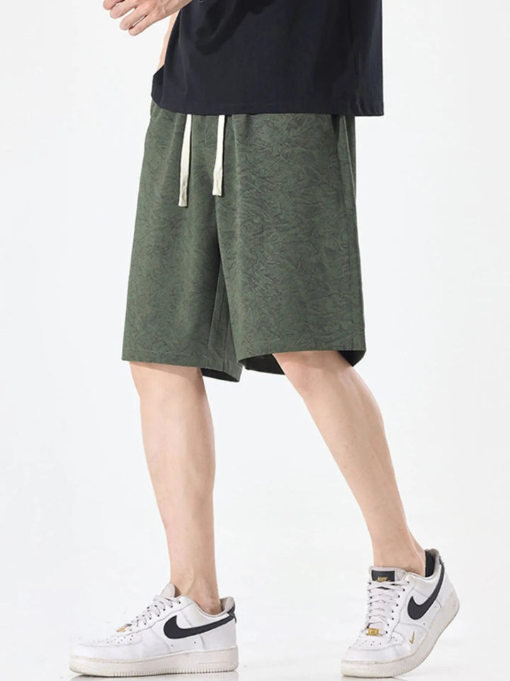 Men's Plus Size Drawstring Loose Fit Shorts - Olive Green - M - 67f7d163 - a43c - 4e9c - a5dd - 61bd2f299a6b - Max - Origin - Tatoo Tee