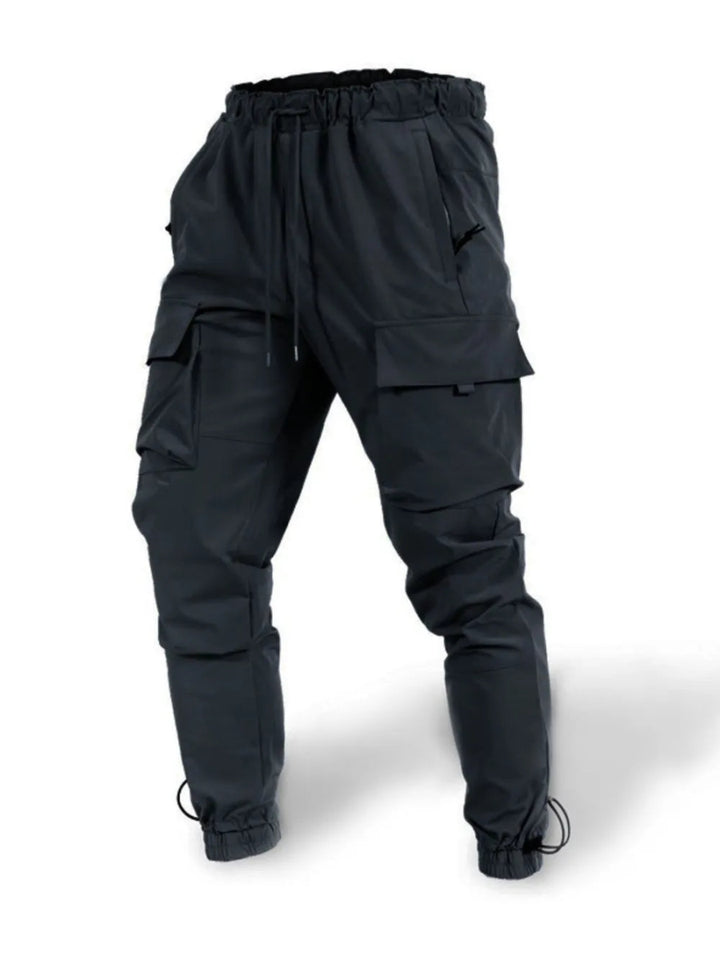 Men's Plus Size Drawstring Pants with Cargo Pockets - Black - M - e0ecde99 - 5ad2 - 4612 - 91b1 - 8d6c99cb3bb8 - Max - Tatoo Tee