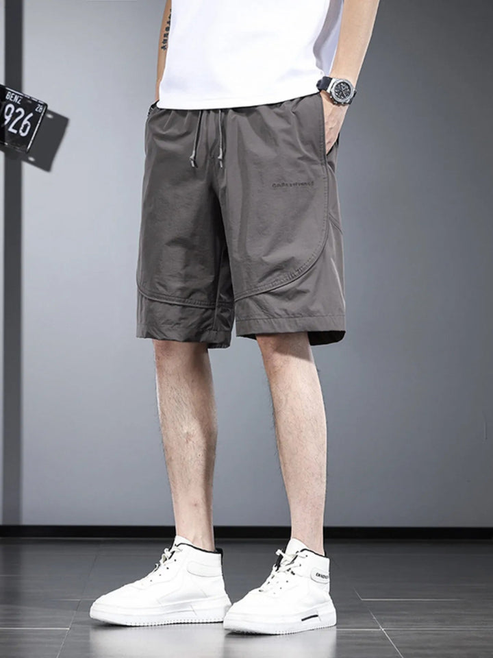 Men's Plus Size Drawstring Pocketed Shorts - Mocha - M - 858010026721440198f91e27681bc3d3 - Max - Origin - Tatoo Tee
