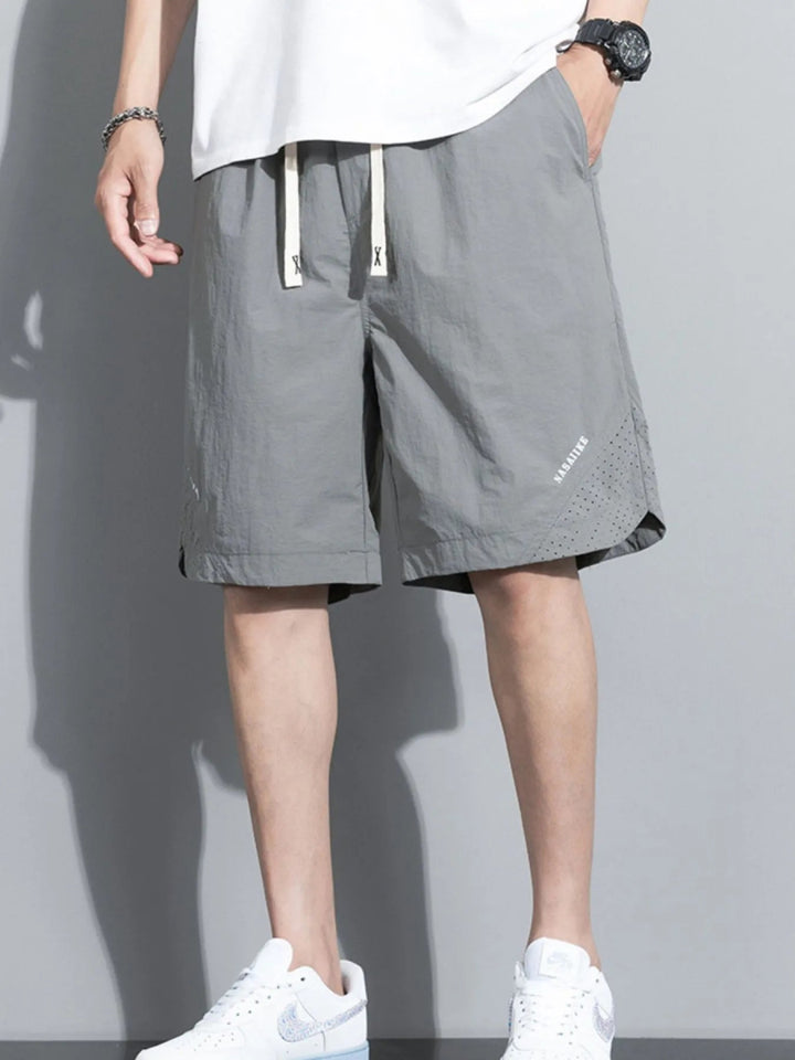 Men's Plus Size Drawstring Shorts with Pockets - Grey - M - ca272c5e - 0b8d - 43ce - 83d4 - b12a14331c71 - Max - Origin - Tatoo Tee
