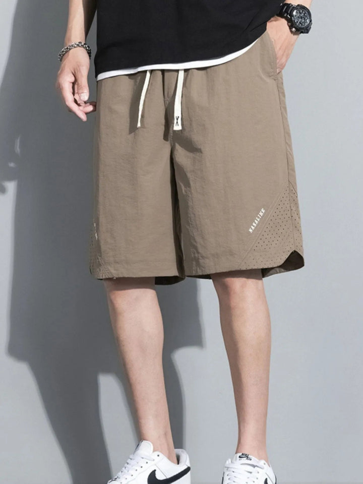 Men's Plus Size Drawstring Shorts with Pockets - Khaki - M - c9872045 - 8423 - 4384 - af6c - 704aa90e4bc6 - Max - Origin - Tatoo Tee