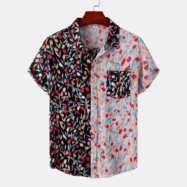 Men's Plus Size Printed Button Up Short Sleeve Shirt - Black - M - acc1b1d6e0fc4c00838f03ef2a25e4e9 - Max - Origin - Tatoo Tee