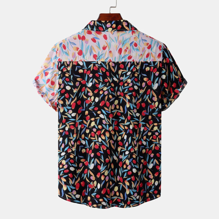 Men's Plus Size Printed Button Up Short Sleeve Shirt - Black - M - 265a86ba871a4d0b9c2b2b19d88fd455 - Max - Origin - Tatoo Tee
