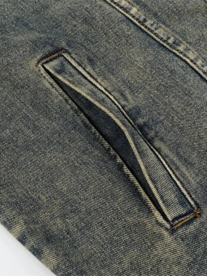 Men's Plus Size Zip Up Long Sleeve Denim Jacket - Blue - M - 2c1d79fd90d04348bffad97f47ce85e1 - Max - Origin - Tatoo Tee