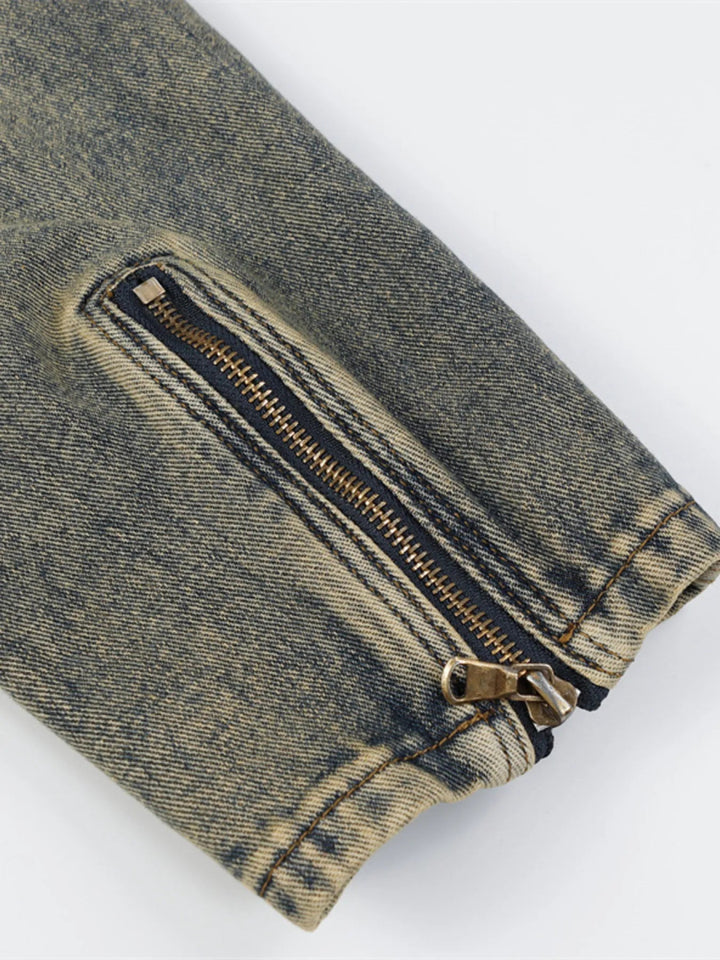 Men's Plus Size Zip Up Long Sleeve Denim Jacket - Blue - M - b54d4aa98f0148e597ec54bc7947b234 - Max - Origin - Tatoo Tee