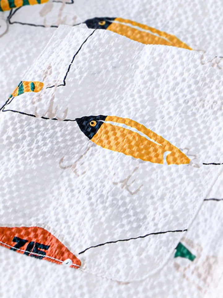 Men's Printed Button Up Short Sleeve Shirt - White - M - 77bdfc65 - e076 - 4122 - 8373 - 09b5d9597baf - Max - Origin - Tatoo Tee
