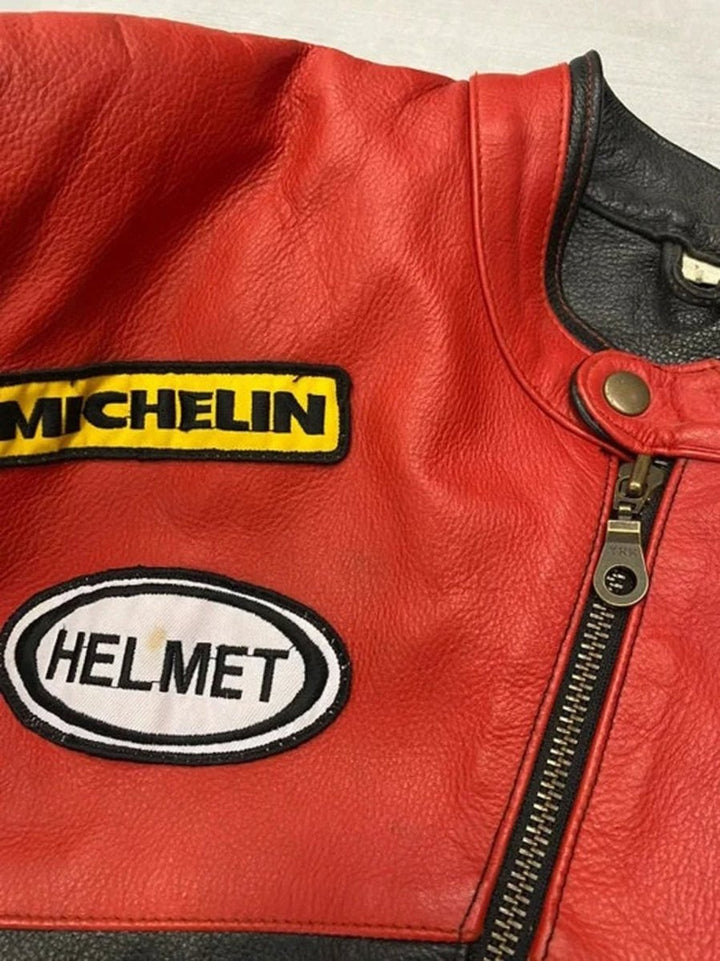 Men’s Red Marlboro Racing Jacket - Male - XS - Men’s Red Marlboro Racing Jacket - Tatoo Tee