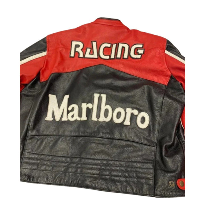 Men’s Red Marlboro Racing Jacket - Male - XS - Men’s Red Marlboro Racing Jacket - Tatoo Tee
