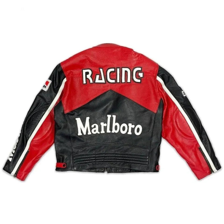 Men’s Red Marlboro Racing Jacket - Male - XS - Men’s Red Marlboro Racing Jacket - Tatoo Tee