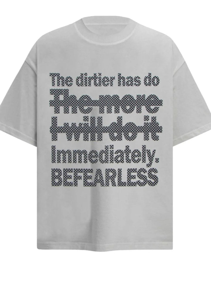 Men's Round Neck Letter Graphic Oversized T-Shirt - White - S - 2101b316 - cedd - 48de - bcba - 84225c1333d5 - Max - Origin - Tatoo Tee