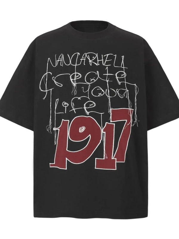 Men's Vintage Style 1917 Graphic Oversized T-Shirt - Black - M - 29cbb9e1 - 80ed - 4d66 - 8f35 - 3f8f48eb37cc - Max - Origin - Tatoo Tee
