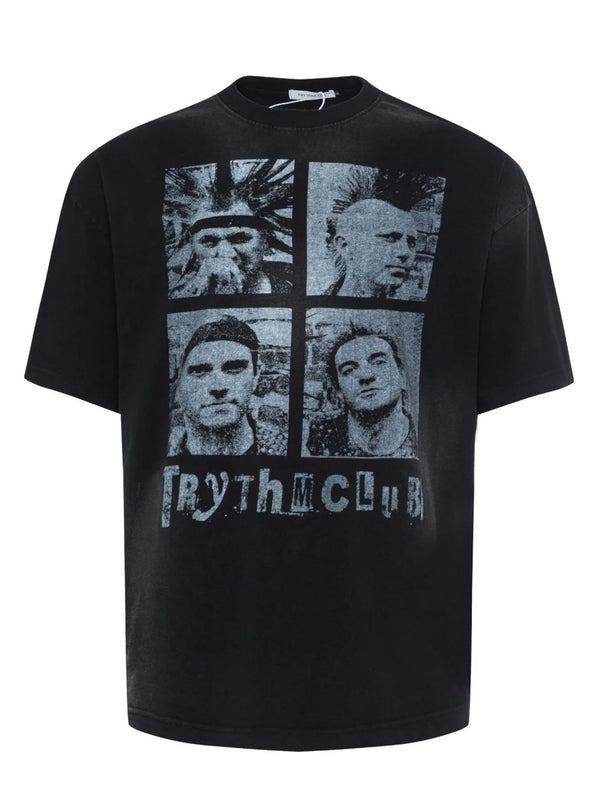 Men's Vintage Style Graphic Oversized T-Shirt - Black - M - 005238ebf1264b1693a35aec1104c758 - Max - Origin - Tatoo Tee