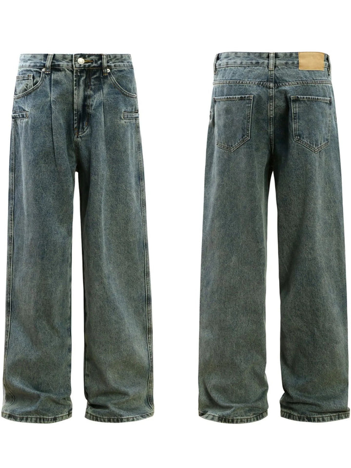 Men's Washed Wide Leg Jeans - Denim Blue - S - 7ba2da5d - d7d0 - 48f3 - 9f48 - 01ee78a30978 - Max - Origin - Tatoo Tee