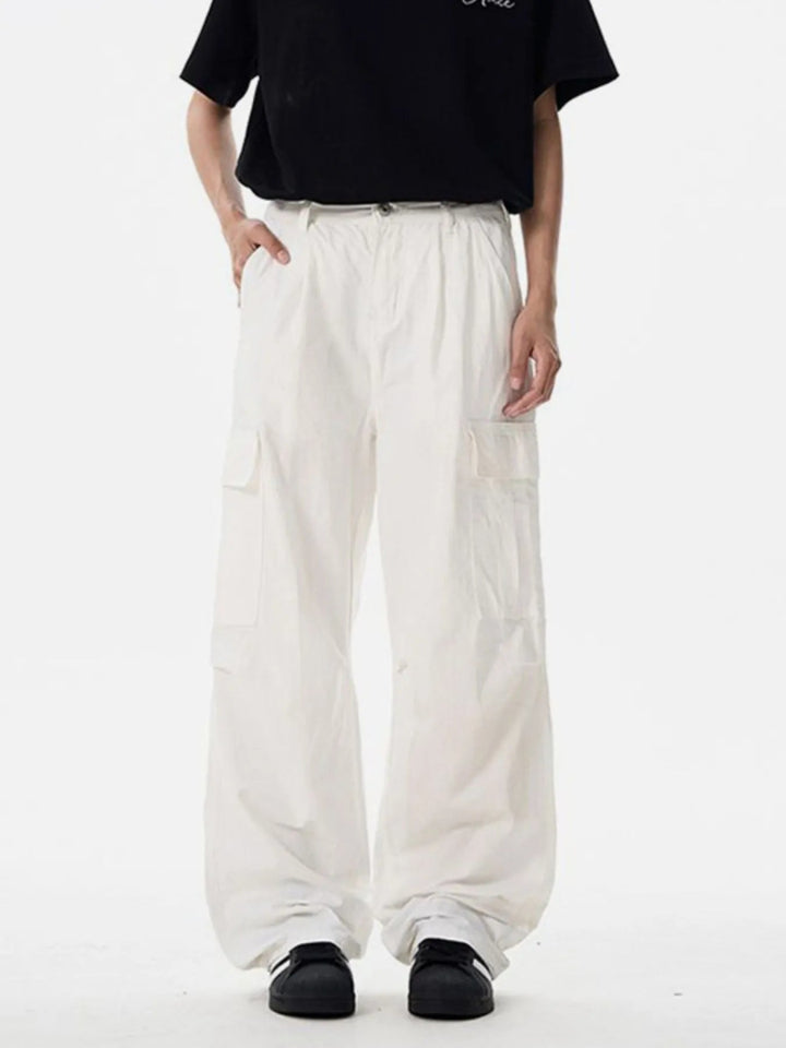 Men's Wide Leg Cargo Pants - Black - S - 3804aed8 - c742 - 4846 - 945e - 26da33102223 - Max - Origin - Tatoo Tee