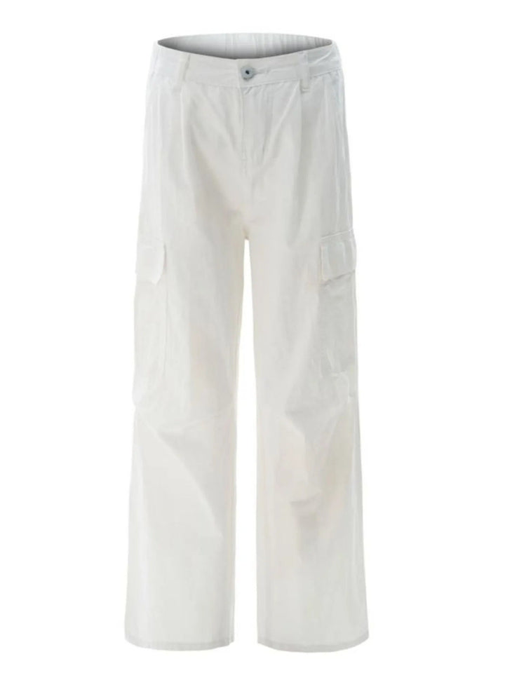 Men's Wide Leg Cargo Pants - Off - white - S - 9623509ed23c4afd8dd637aab50e9cd2 - Max - Origin - Tatoo Tee