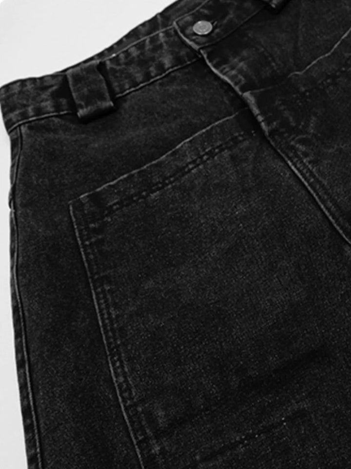 Men's Wide Leg Denim Jeans - Black - S - 88b6349f - cbae - 43b3 - 92b5 - ab040b6d5cb4 - Max - Origin - Tatoo Tee