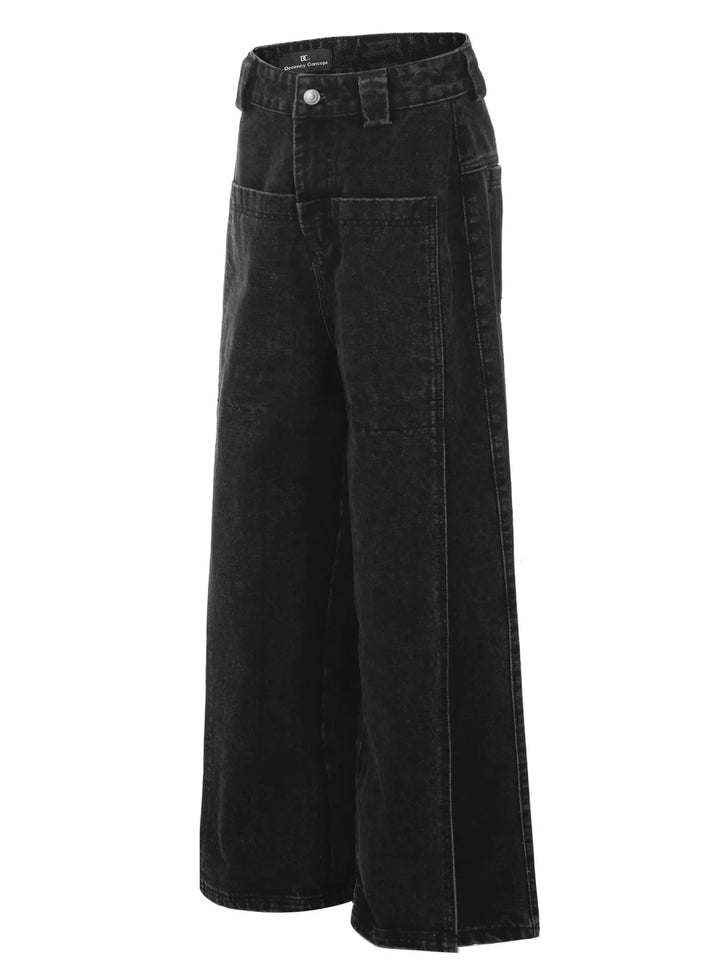 Men's Wide Leg Denim Jeans - Black - S - 10ab814593364b17be44cf5de122f647 - Max - Origin - Tatoo Tee