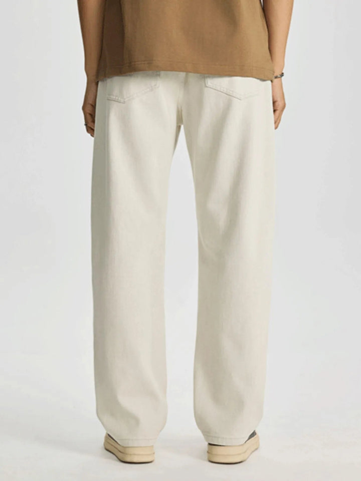 Men's Wide Leg Jeans - Beige - 28 - 0db76f4a - 7545 - 4050 - 8bfb - 2963c31b1c91 - Max - Origin - Tatoo Tee