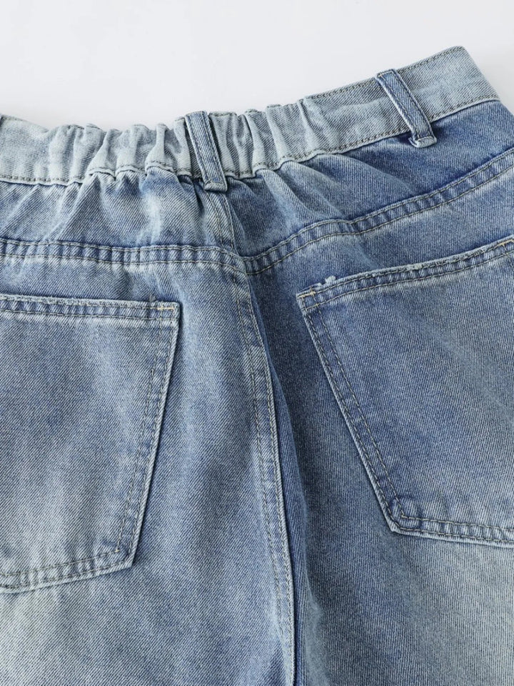 Men's Wide - Leg Vintage Wash Denim Jeans - Blue - S - ee6c78587f1b4f308f65c4d69776d278 - Max - Origin - Tatoo Tee