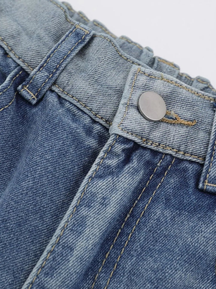 Men's Wide - Leg Vintage Wash Denim Jeans - Blue - S - 3a779963f67e442da7a8e80b43b12b91 - Max - Origin - Tatoo Tee