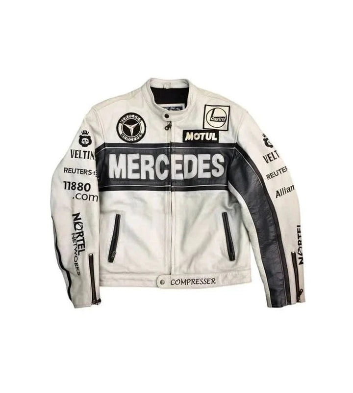 Mercedes Benz Leather Jackets - Male - XS - Mercedes Benz Leather Jackets - Tatoo Tee