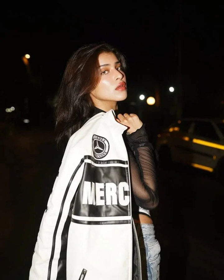 Mercedes Benz Leather Jackets - Male - XS - Mercedes Benz Leather Jackets - Tatoo Tee