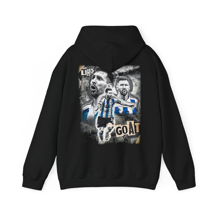 Messi GOAT Graphic Hoodie, Unisex Sports Sweatshirt, Gift for Soccer Fans, Athletic Apparel, Cozy Layering Piece - Black - S - Messi GOAT Graphic Hoodie, Unisex Sports Sweatshirt, Gift for Soccer Fans, Athletic Apparel, Cozy Layering Piece - Tatoo Tee
