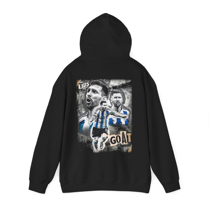 Messi GOAT Graphic Hoodie, Unisex Sports Sweatshirt, Gift for Soccer Fans, Athletic Apparel, Cozy Layering Piece - Black - S - Messi GOAT Graphic Hoodie, Unisex Sports Sweatshirt, Gift for Soccer Fans, Athletic Apparel, Cozy Layering Piece - Tatoo Tee