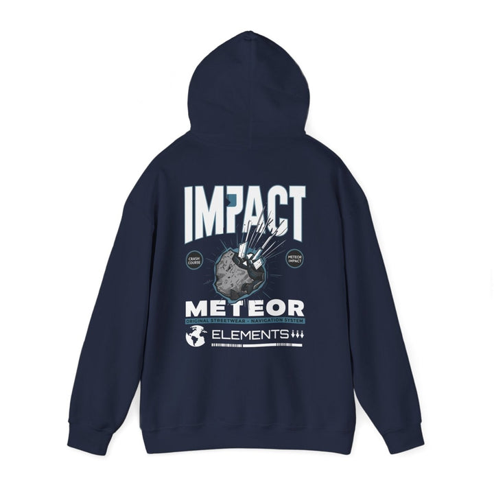 Meteor Impact Graphic Hoodie - Unisex Heavy Blend™ Sweatshirt for Space Lovers - Red - S - Meteor Impact Graphic Hoodie - Unisex Heavy Blend™ Sweatshirt for Space Lovers - Tatoo Tee