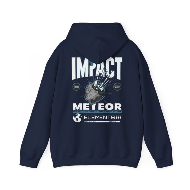 Meteor Impact Graphic Hoodie - Unisex Heavy Blend™ Sweatshirt for Space Lovers - Red - S - Meteor Impact Graphic Hoodie - Unisex Heavy Blend™ Sweatshirt for Space Lovers - Tatoo Tee