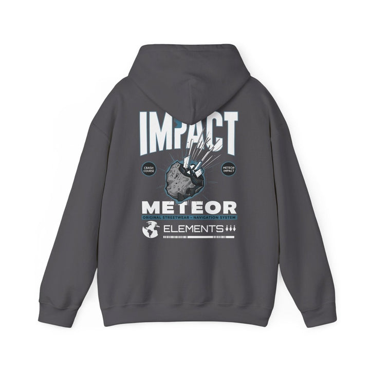 Meteor Impact Graphic Hoodie - Unisex Heavy Blend™ Sweatshirt for Space Lovers - Red - S - Meteor Impact Graphic Hoodie - Unisex Heavy Blend™ Sweatshirt for Space Lovers - Tatoo Tee
