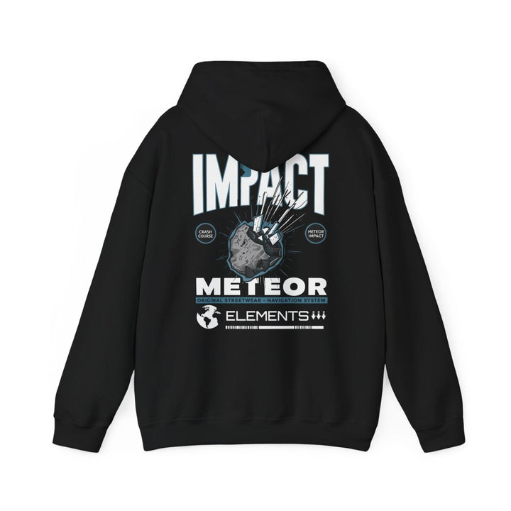 Meteor Impact Graphic Hoodie - Unisex Heavy Blend™ Sweatshirt for Space Lovers - Red - S - Meteor Impact Graphic Hoodie - Unisex Heavy Blend™ Sweatshirt for Space Lovers - Tatoo Tee