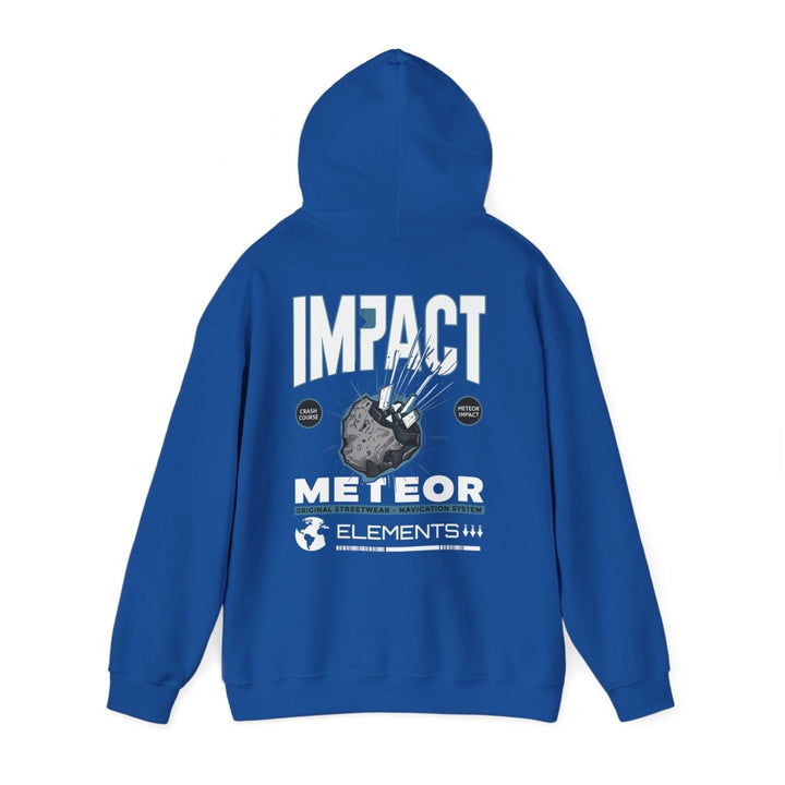 Meteor Impact Graphic Hoodie - Unisex Heavy Blend™ Sweatshirt for Space Lovers - Red - S - Meteor Impact Graphic Hoodie - Unisex Heavy Blend™ Sweatshirt for Space Lovers - Tatoo Tee