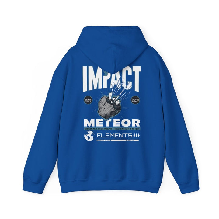 Meteor Impact Graphic Hoodie - Unisex Heavy Blend™ Sweatshirt for Space Lovers - Red - S - Meteor Impact Graphic Hoodie - Unisex Heavy Blend™ Sweatshirt for Space Lovers - Tatoo Tee