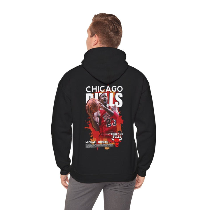 Michael Jordan Chicago Bulls Hoodie - Retro Sports Sweatshirt for Basketball Fans - Black - S - Michael Jordan Chicago Bulls Hoodie - Retro Sports Sweatshirt for Basketball Fans - Tatoo Tee
