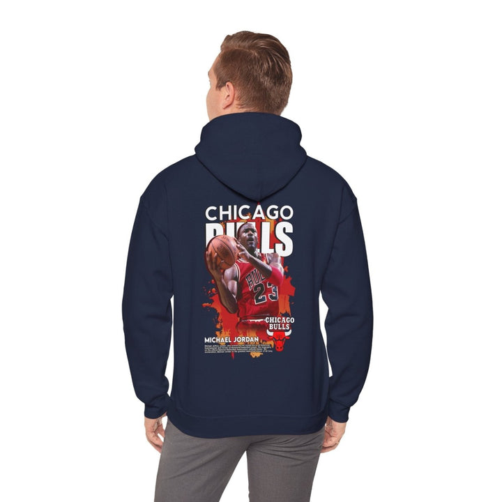 Michael Jordan Chicago Bulls Hoodie - Retro Sports Sweatshirt for Basketball Fans - Navy - S - Michael Jordan Chicago Bulls Hoodie - Retro Sports Sweatshirt for Basketball Fans - Tatoo Tee
